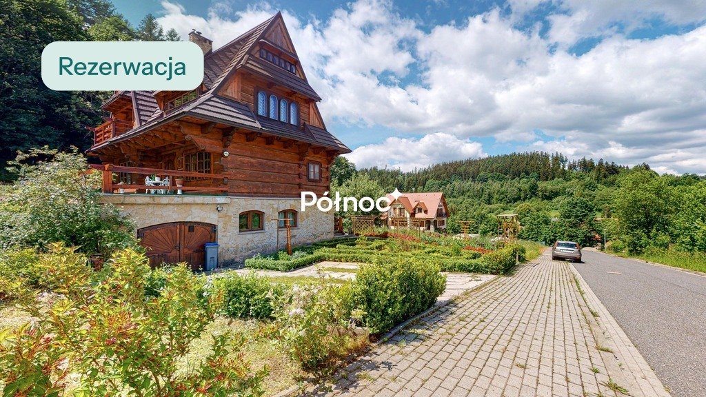 Polecam unikatowy dom z bali z zakopiańskim charakterem 217,7 m² Duszniki-Zdrój, Miejska Górka  218m2 Foto 1