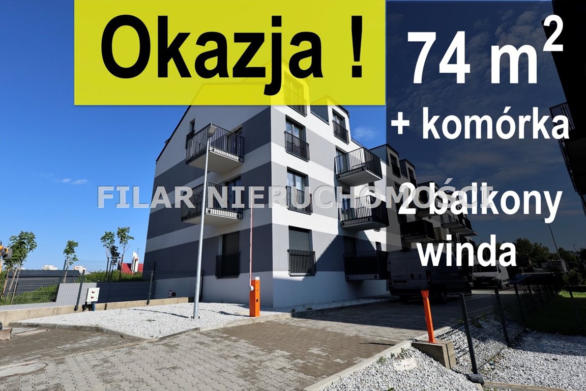 Mieszkanie trzypokojowe na sprzedaż Lubin, Stary Lubin  74m2 Foto 1