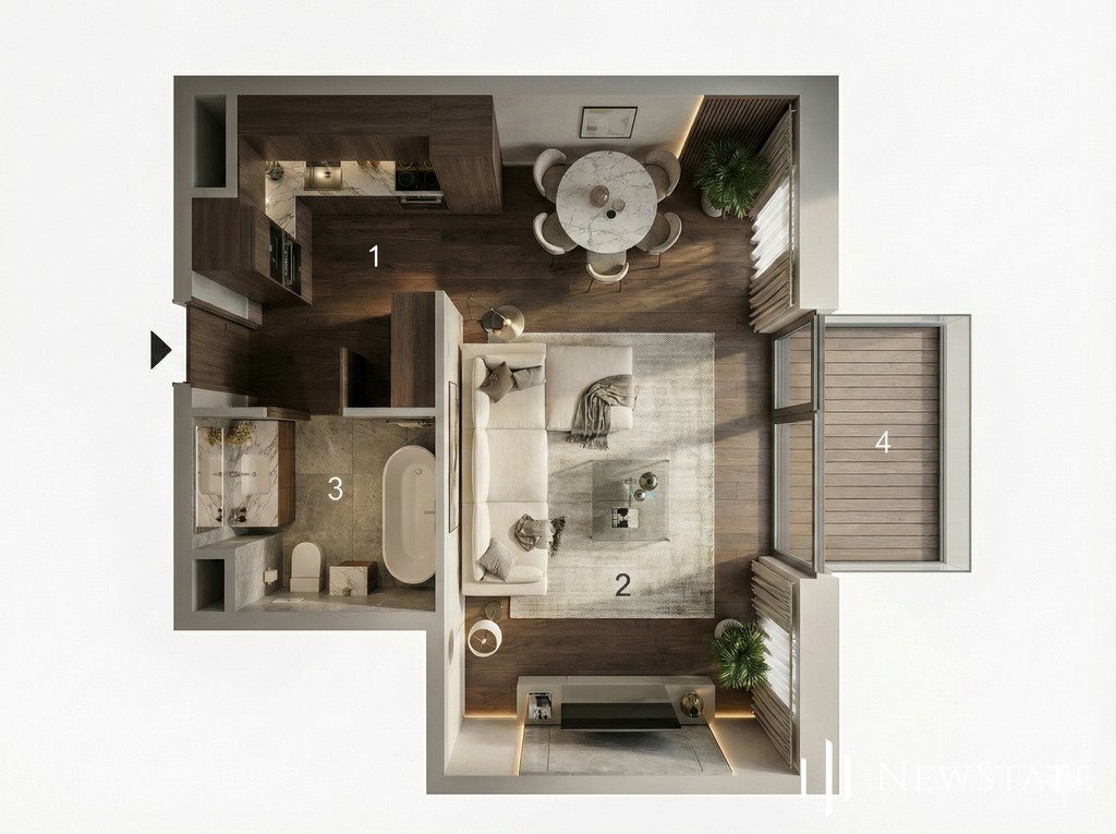 Kawalerka na sprzedaż Kraków, Samuela Lindego  32m2 Foto 1