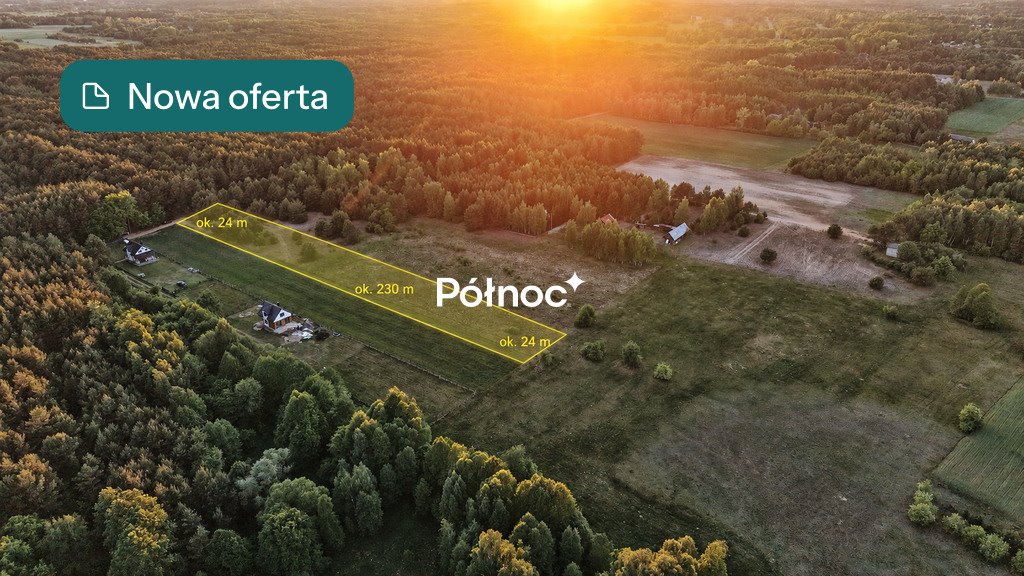Duża działka 5400 m² z warunkami zabudowy i prądem Chrzczanka Włościańska  5 400m2 Foto 1