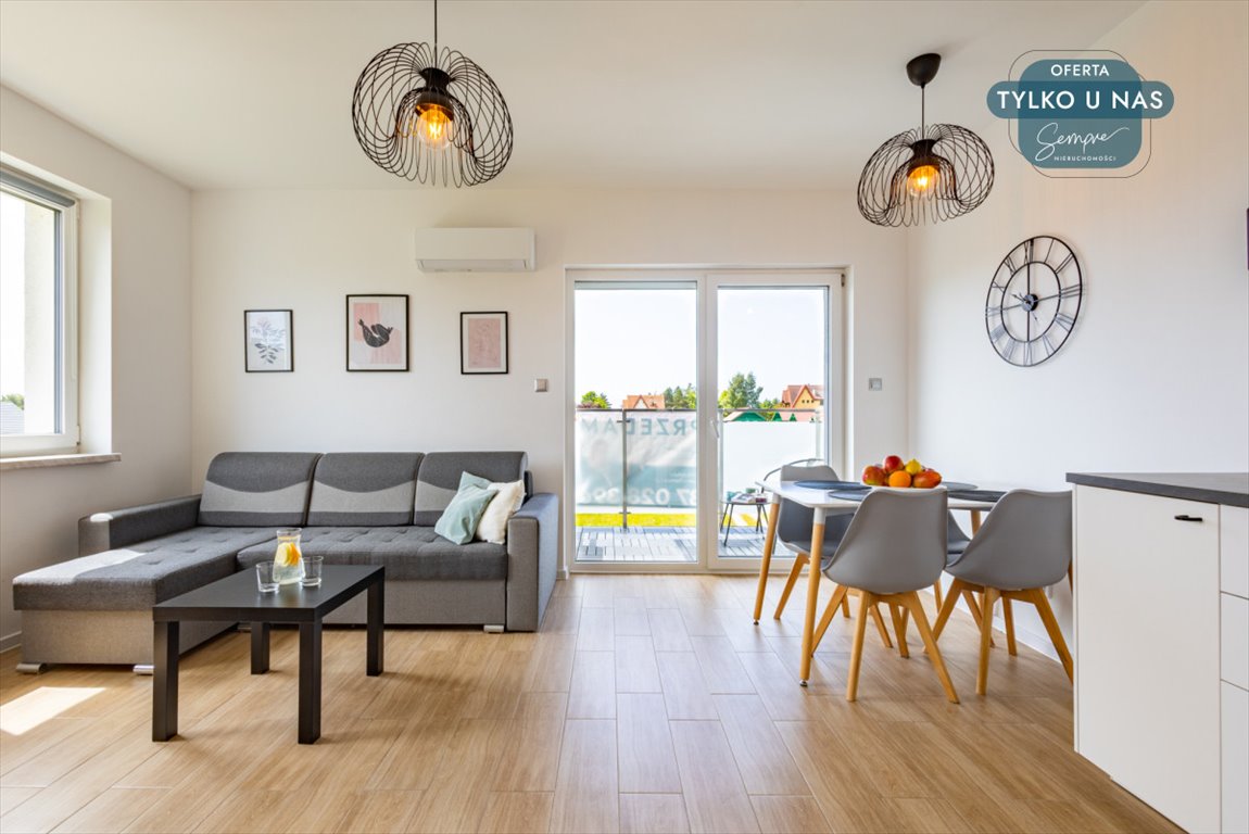 Nadmorski apartament z balkonem i piwnicą w Rusinowie Rusinowo  46m2 Foto 1