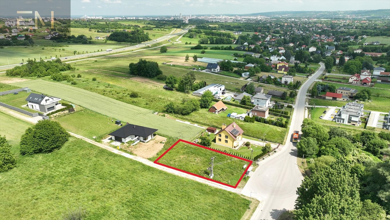 Działka budowlana z mediami, 959 m², szybki dojazd Racławówka  959m2 Foto 1