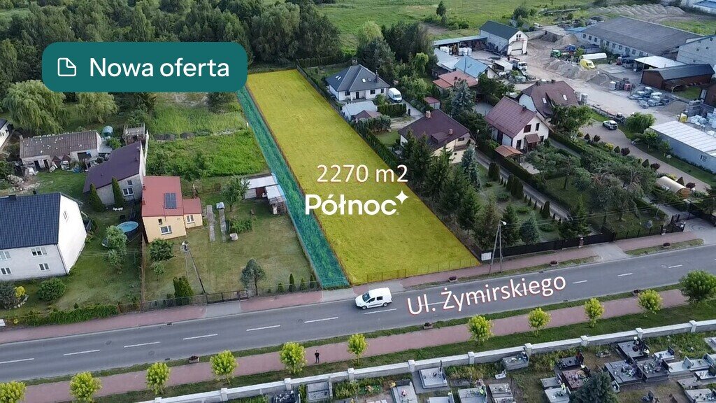 Zapraszam do zakupu działki 2270 m² z potencjałem inwestycyjnym Klembów, gen. Franciszka Żymirskiego  2 270m2 Foto 1