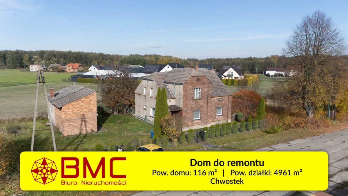 Urokliwy dom z czerwonej cegły w Chwostku, 116 m² Chwostek  116m2 Foto 1