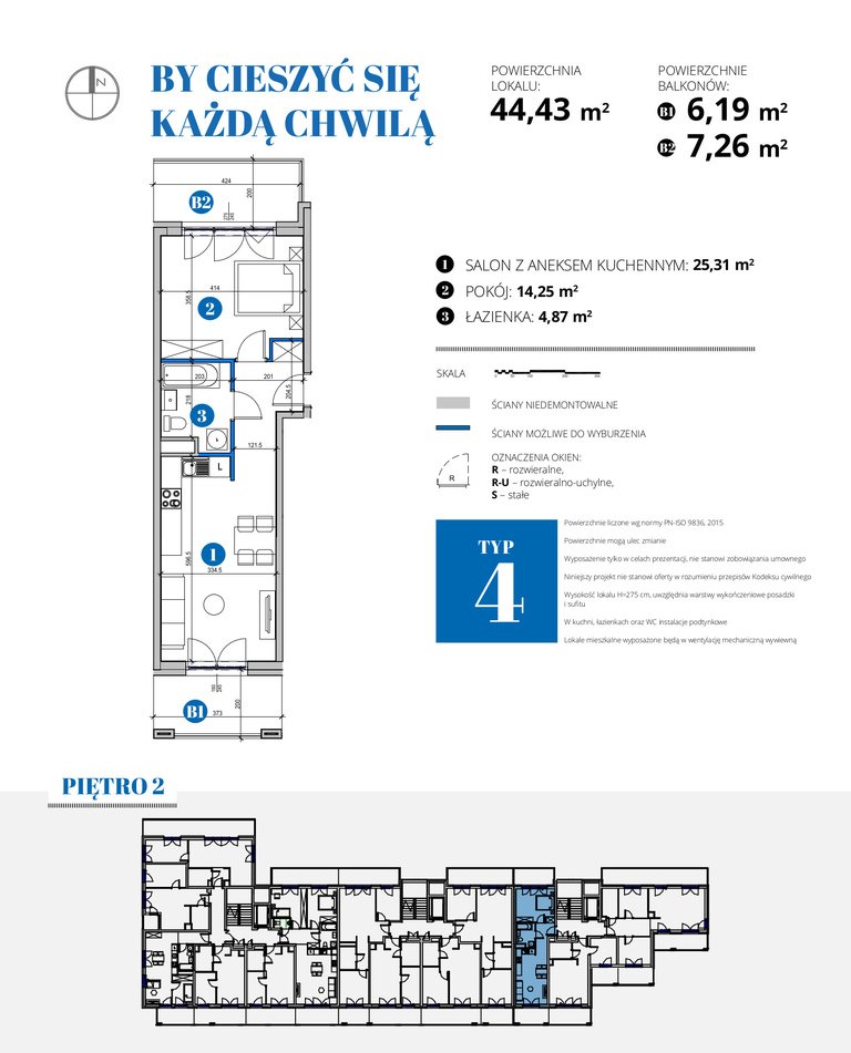Mieszkanie dwupokojowe na sprzedaż Warszawa, Mokotów, Bobrowiecka  44m2 Foto 2