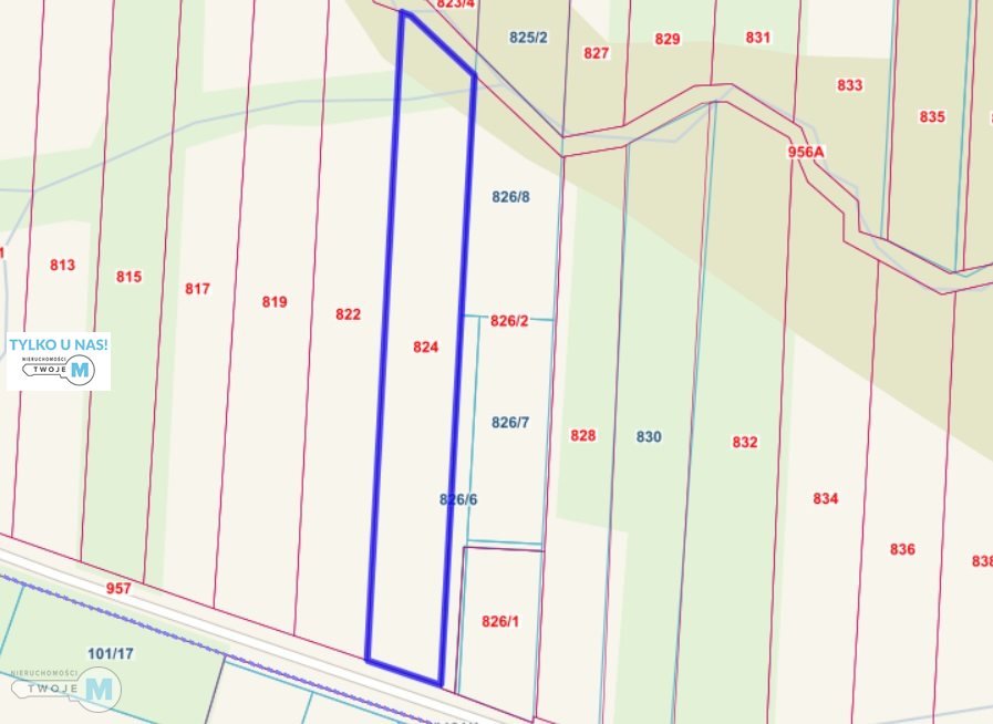 Działka budowlana 3797 m² przy drodze asfaltowej, blisko Kielc Masłów, Masłów Drugi  3 797m2 Foto 1