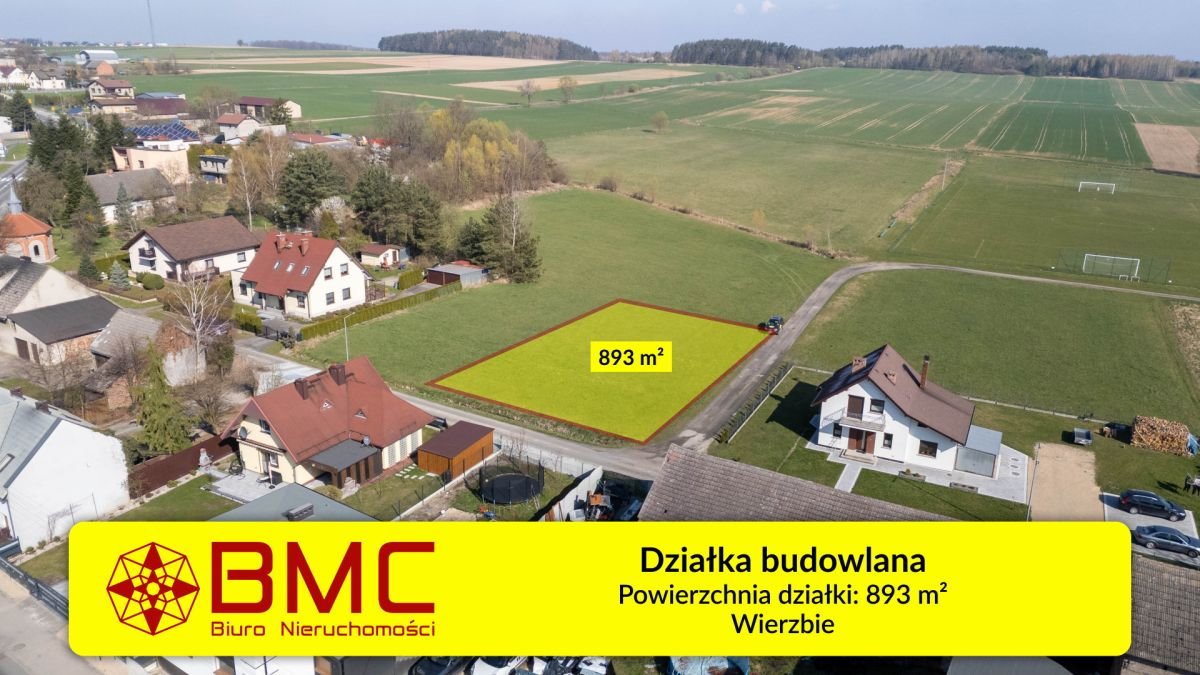 Działka budowlana 893 m² w Wierzbiu – idealna pod dom Wierzbie, św. Anny  893m2 Foto 1