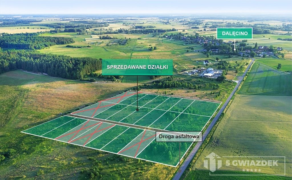 Działka inwestycyjna na sprzedaż Dalęcino  1 588m2 Foto 4