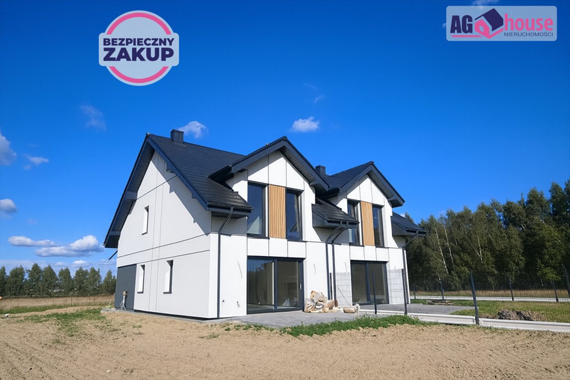 Nowoczesny bliźniak 109 m² z 4 sypialniami, ogrzewaniem pompa ciepła, blisko lasu Przyjaźń, Spacerowa  109m2 Foto 1