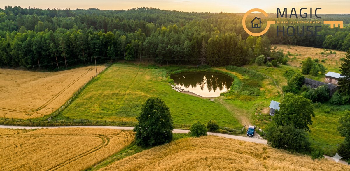 Działki Kaszuby 1008 m², las, jezioro, media, cisza Borowiec  1 008m2 Foto 1