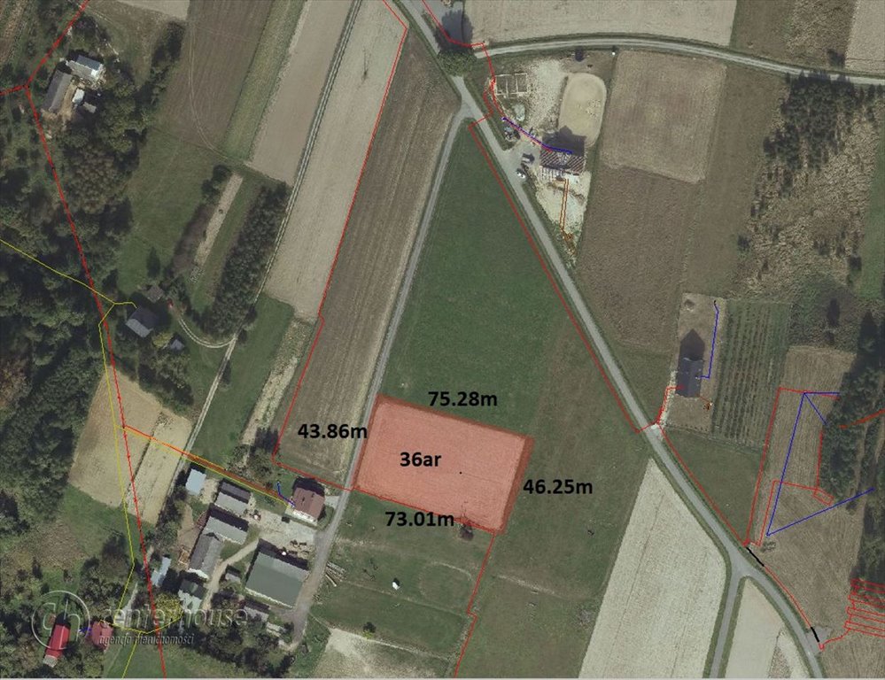 Działka budowlana na sprzedaż Chmielnik  3 600m2 Foto 1