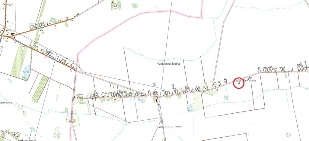 Działka budowlana na sprzedaż Wiskienica Dolna  2 200m2 Foto 3