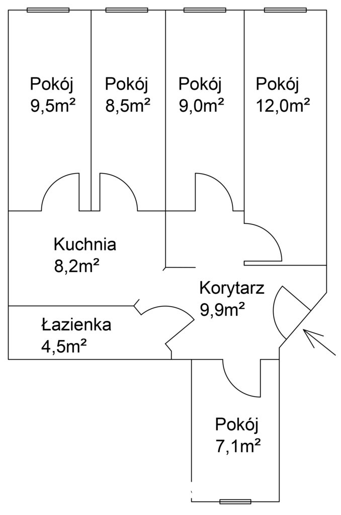 Mieszkanie na wynajem Poznań, Wilda, Wierzbięcice  69m2 Foto 2