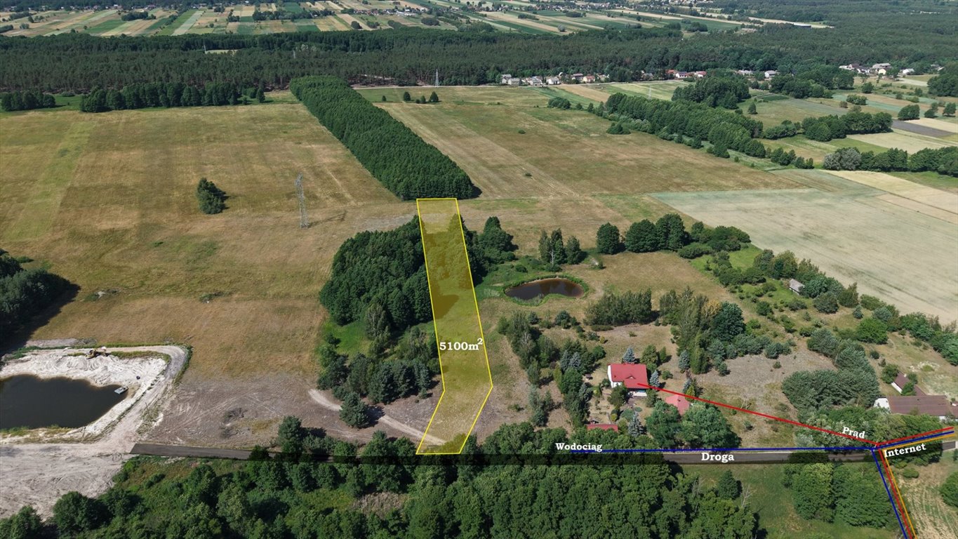 Polecam działkę 5100 m² w Radziwiłce - las, media, zabudowa Radziwiłka  5 100m2 Foto 1