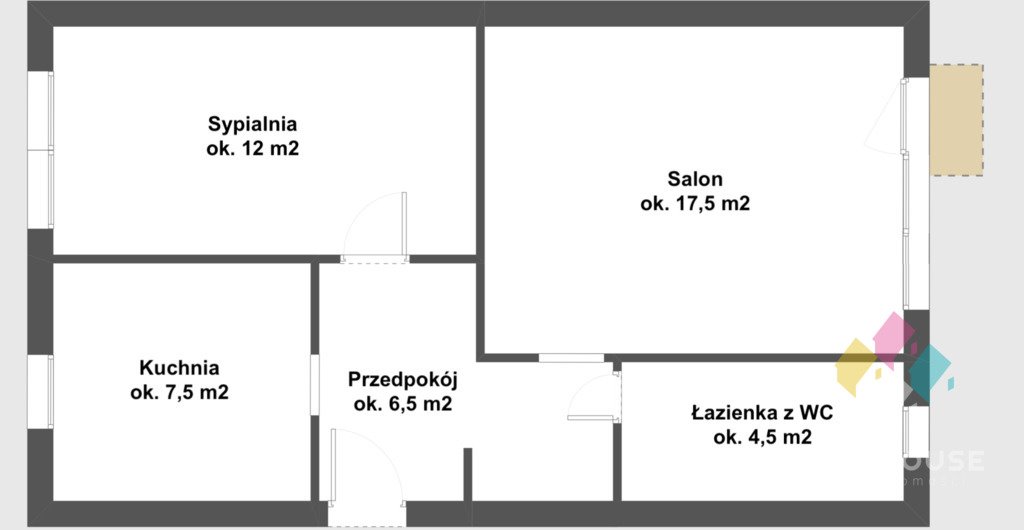 Mieszkanie dwupokojowe na wynajem Olsztyn, Pieczewo, Stanisława Żurawskiego  48m2 Foto 9