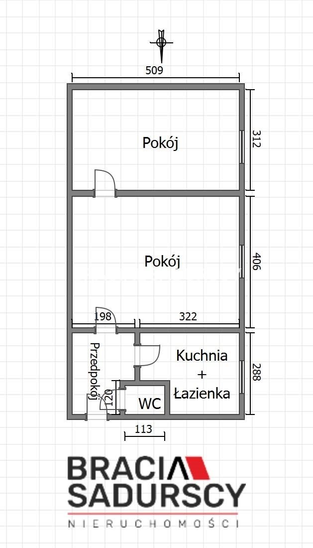 Mieszkanie dwupokojowe na sprzedaż Kraków, Stare Miasto, Bosacka  49m2 Foto 17