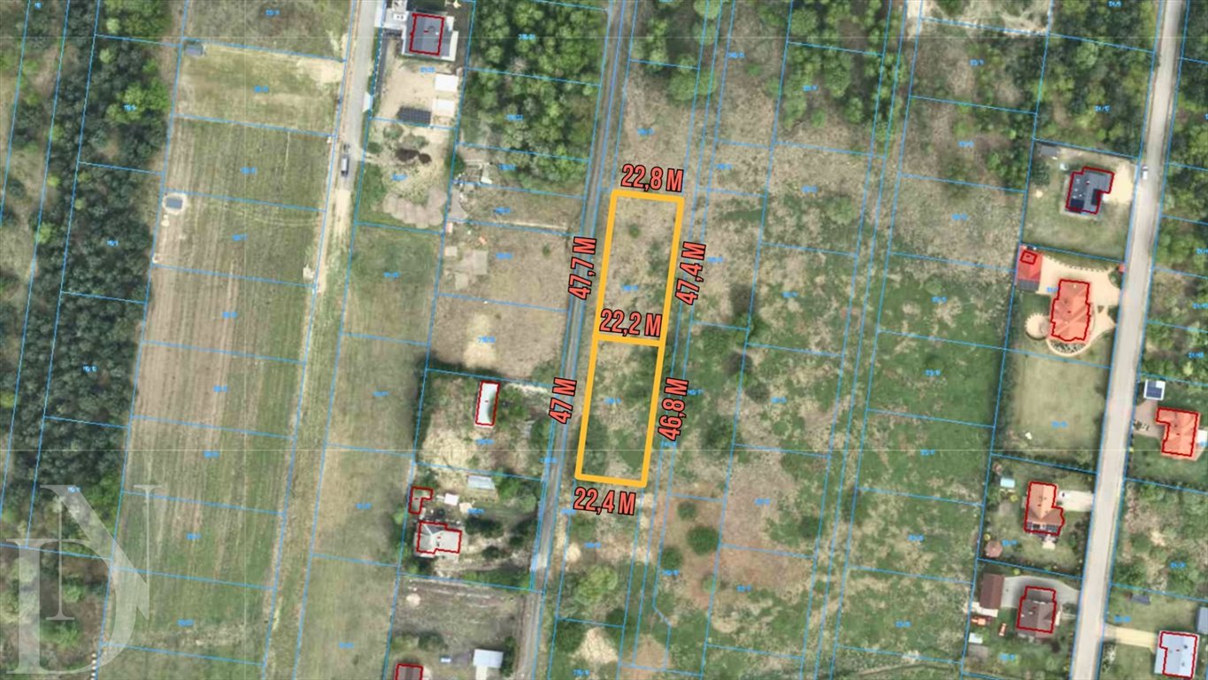 Zapraszam do zakupu działek budowlanych Lipiny 1052 m² z warunkami zabudowy Lipiny  1 052m2 Foto 1
