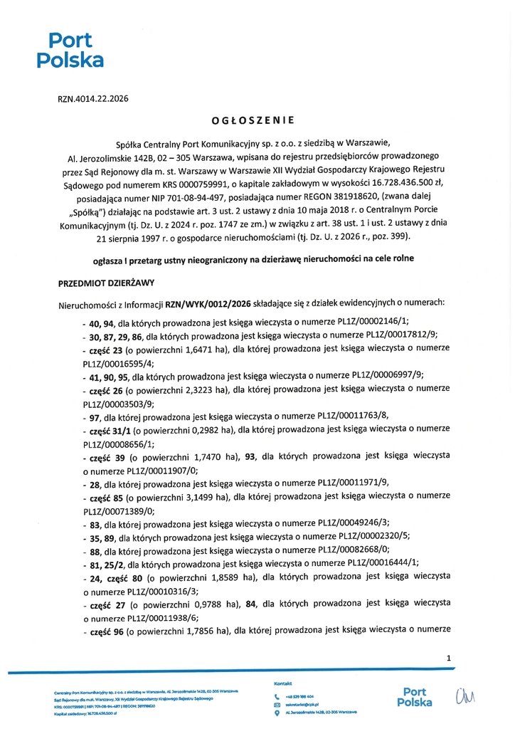 Działka na wynajem w Duninopolu, 679 831 m², atrakcyjna oferta Duninopol  679 831m2 Foto 1