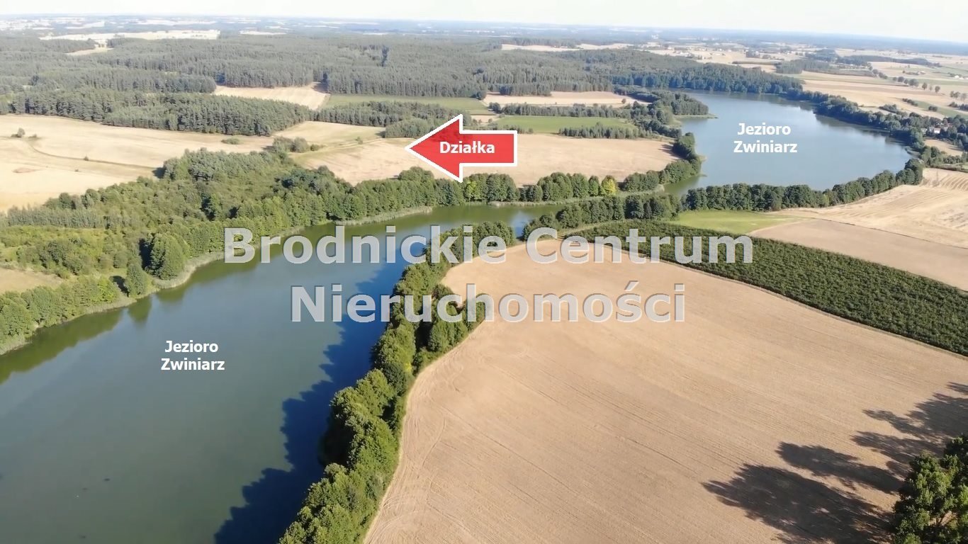 Na sprzedaż malownicza działka rolna 8 321 m² nad jeziorem Łążyn  8 321m2 Foto 1