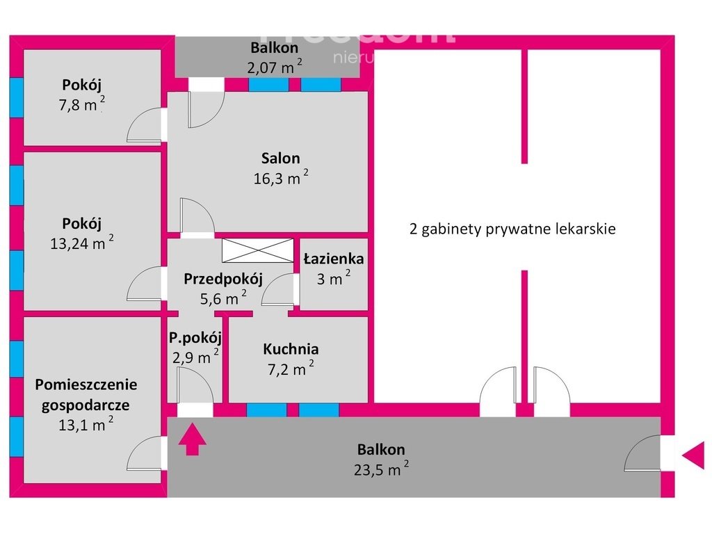 Mieszkanie trzypokojowe na sprzedaż Świlcza  69m2 Foto 4