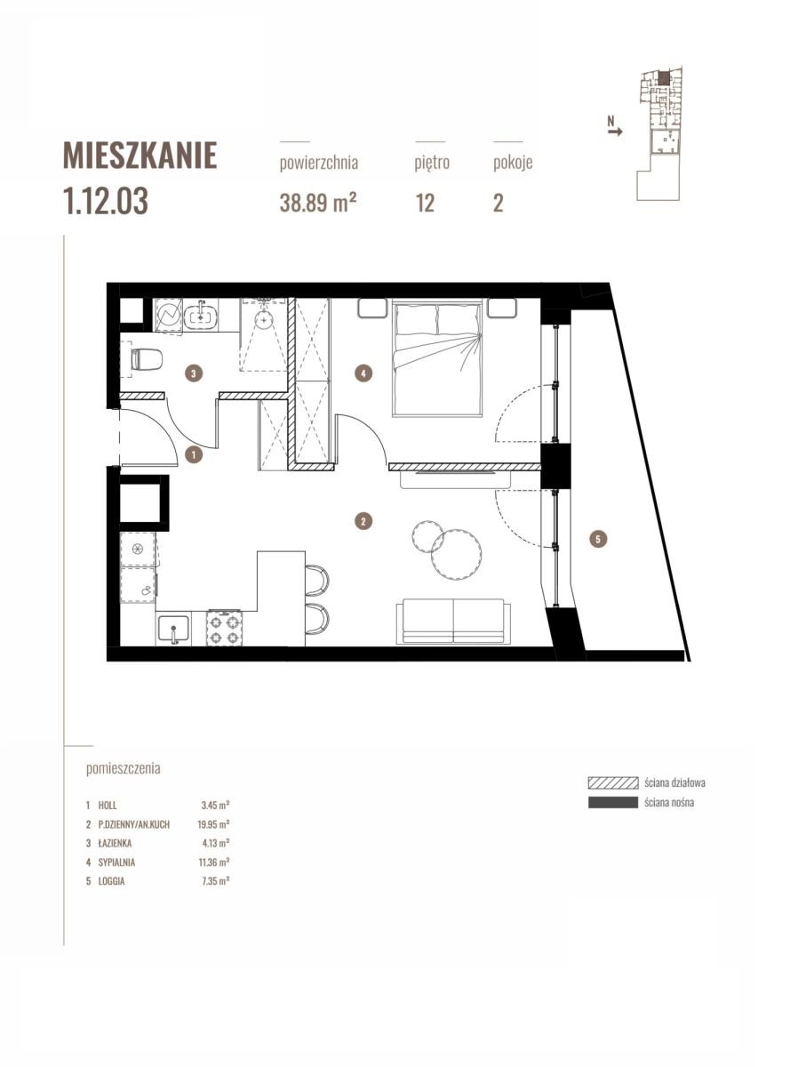 Mieszkanie dwupokojowe na sprzedaż Katowice, Koszutka, Katowicka  39m2 Foto 3