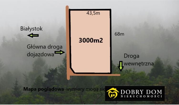 Działka 3 000 m² z lasami i rzeką, cisza i spokój Nowosiółki  3 000m2 Foto 1
