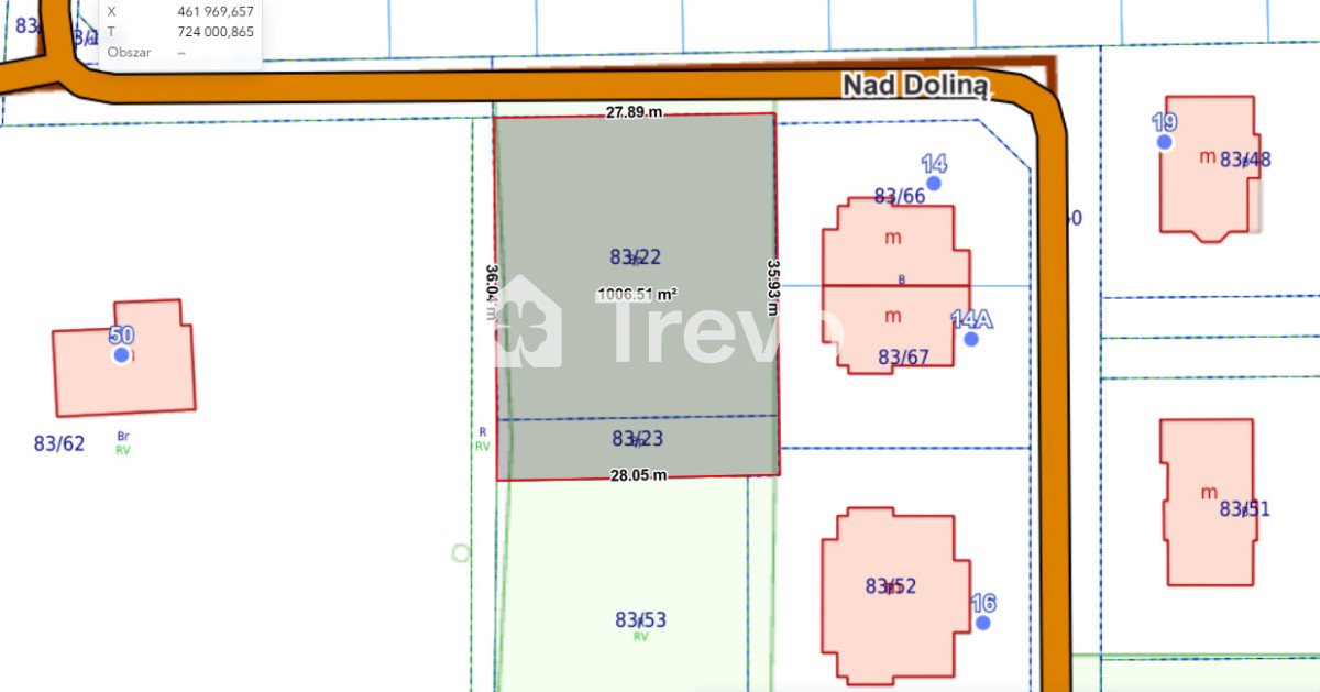 Na sprzedaż działka budowlana 1000 m² w spokojnej okolicy Banino, Nad Doliną  1 000m2 Foto 1