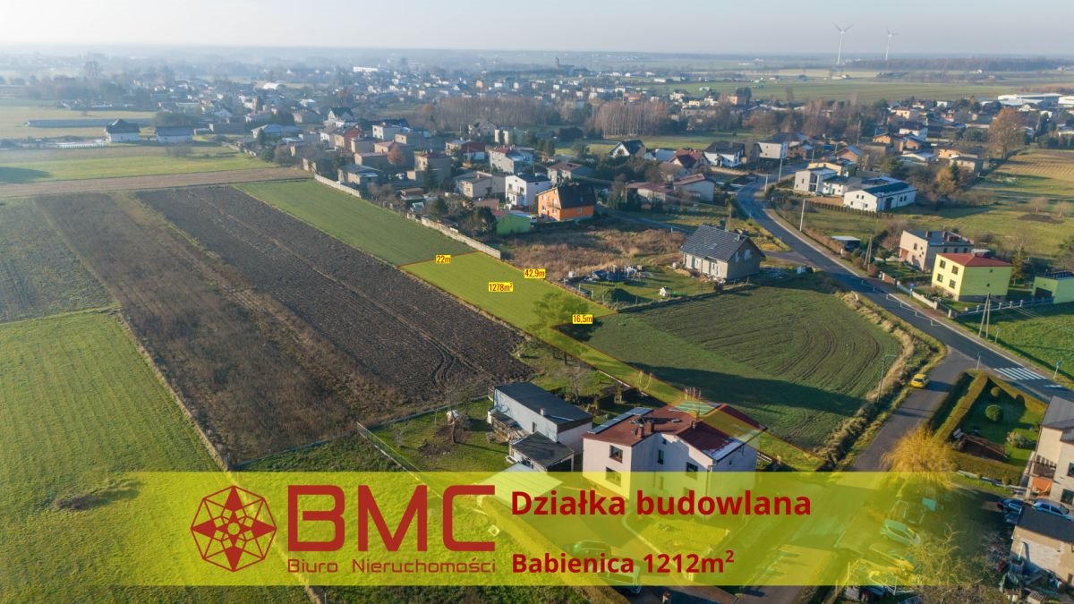 Działka budowlana na sprzedaż Babienica, Główna  1 212m2 Foto 1