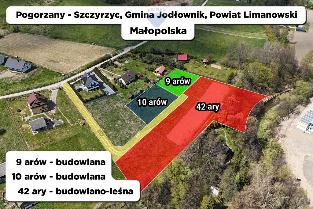 Działka budowlana z widokiem na góry w Pogorzany Pogorzany  896m2 Foto 1
