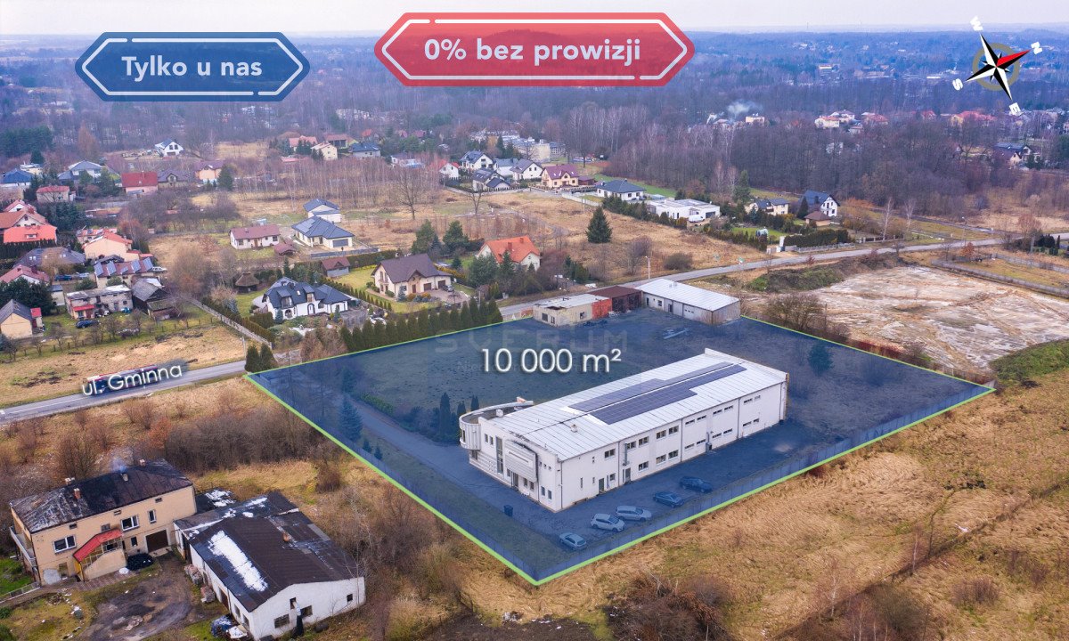 Hale biurowo-magazynowe 1721 m2 z PV, parking, Brzeziny Częstochowa, Brzeziny Wielkie  1 721m2 Foto 1