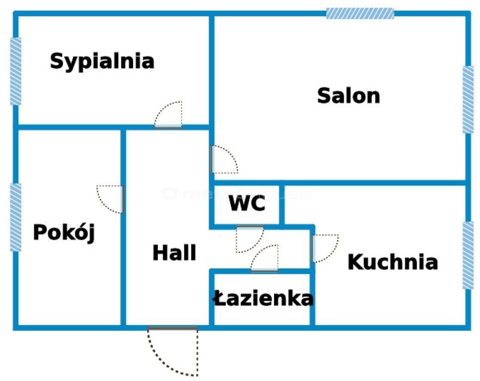 Mieszkanie trzypokojowe na sprzedaż Ruda Śląska, Dunajewskiego  76m2 Foto 15