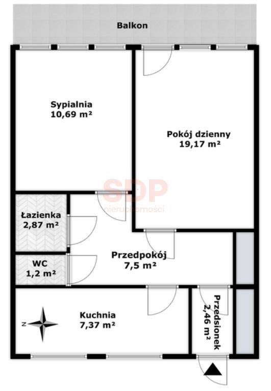 Mieszkanie dwupokojowe na sprzedaż Wrocław, Krzyki, Krzyki, Powstańców Śląskich  52m2 Foto 12