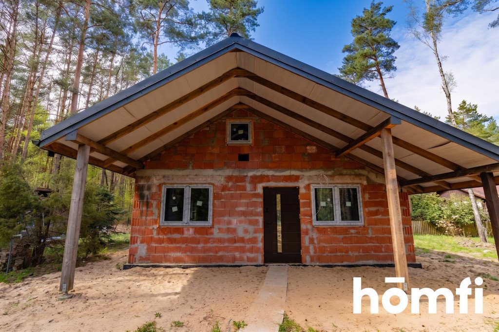 Dom w budowie w leśnej okolicy, 3 pokoje, 80 m² Łask  80m2 Foto 1
