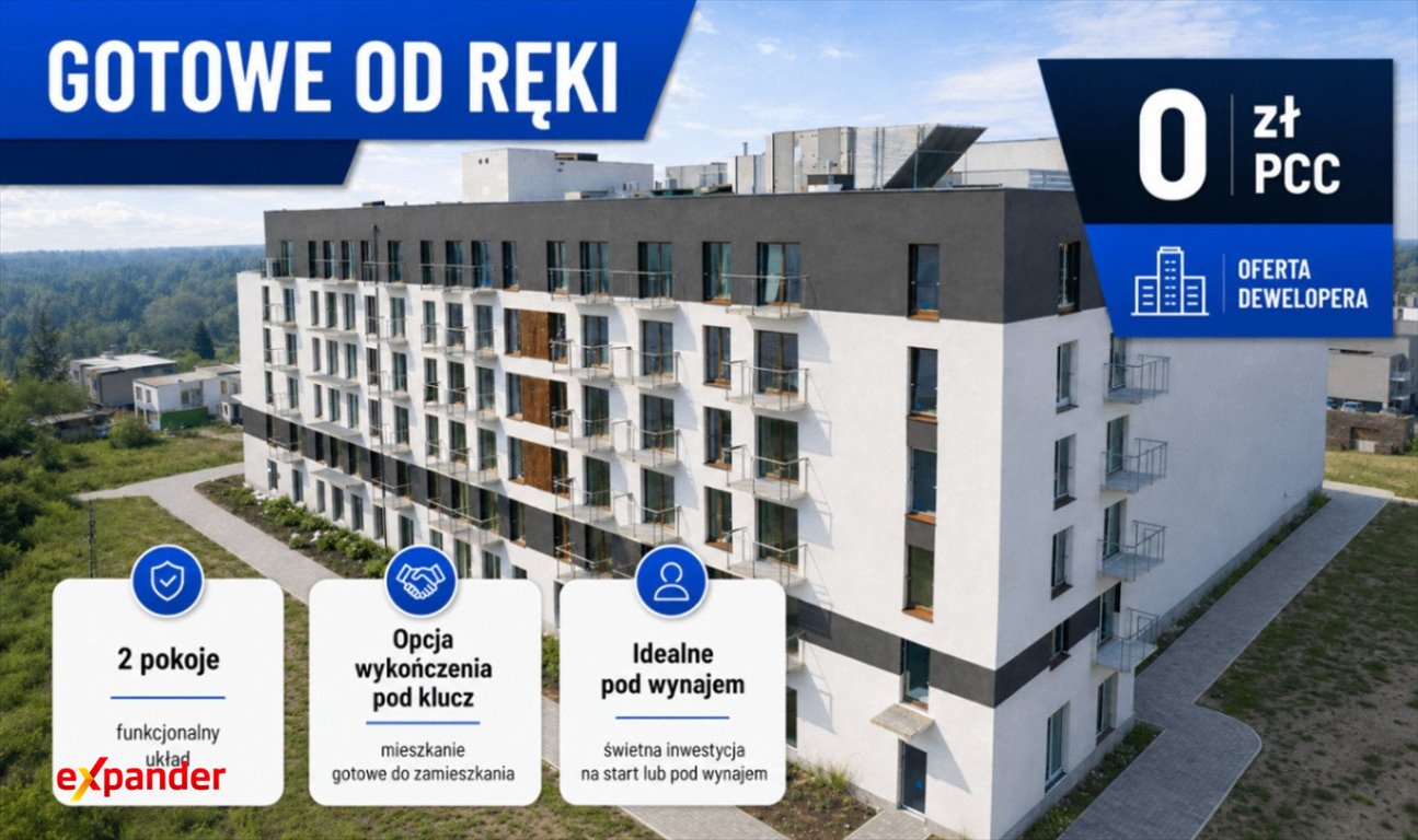 Przemyślane 2 pokoje z oddzielną sypialnią i dużą strefą dzienną Poznań, Naramowicka  42m2 Foto 1