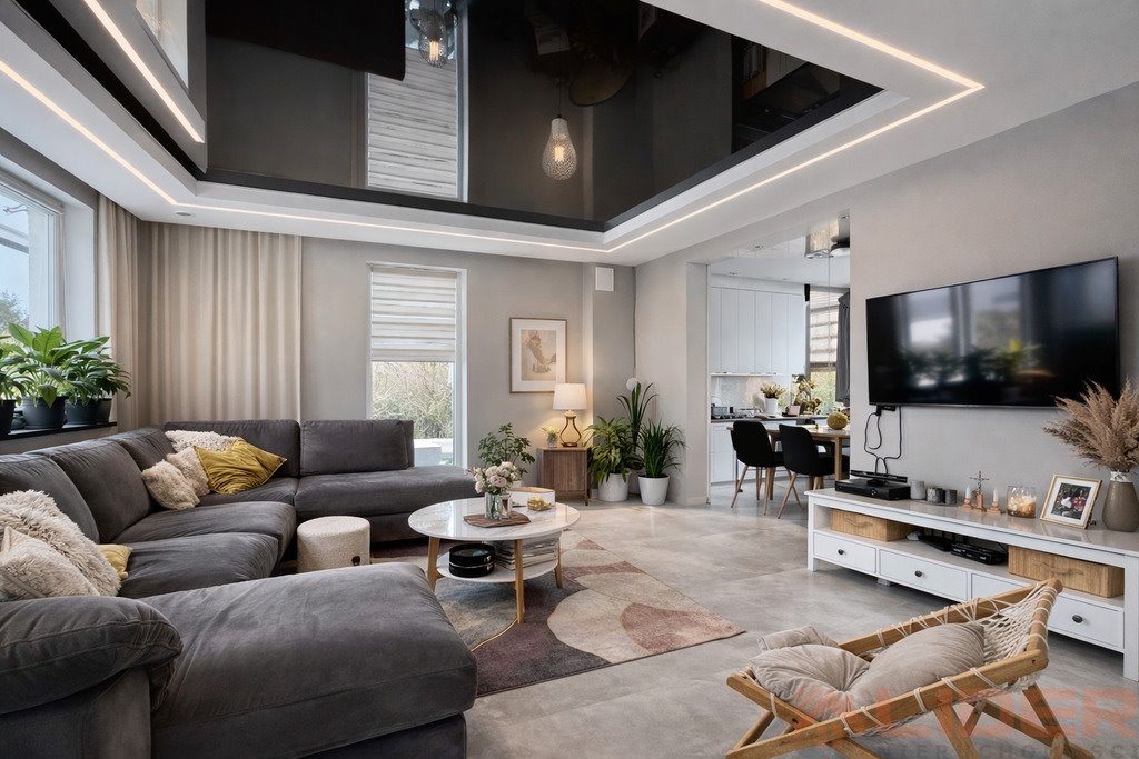 Dom 150 m² z ogrodem, kominkiem i nowoczesnym wykończeniem Dobrzyniewo Duże  150m2 Foto 1