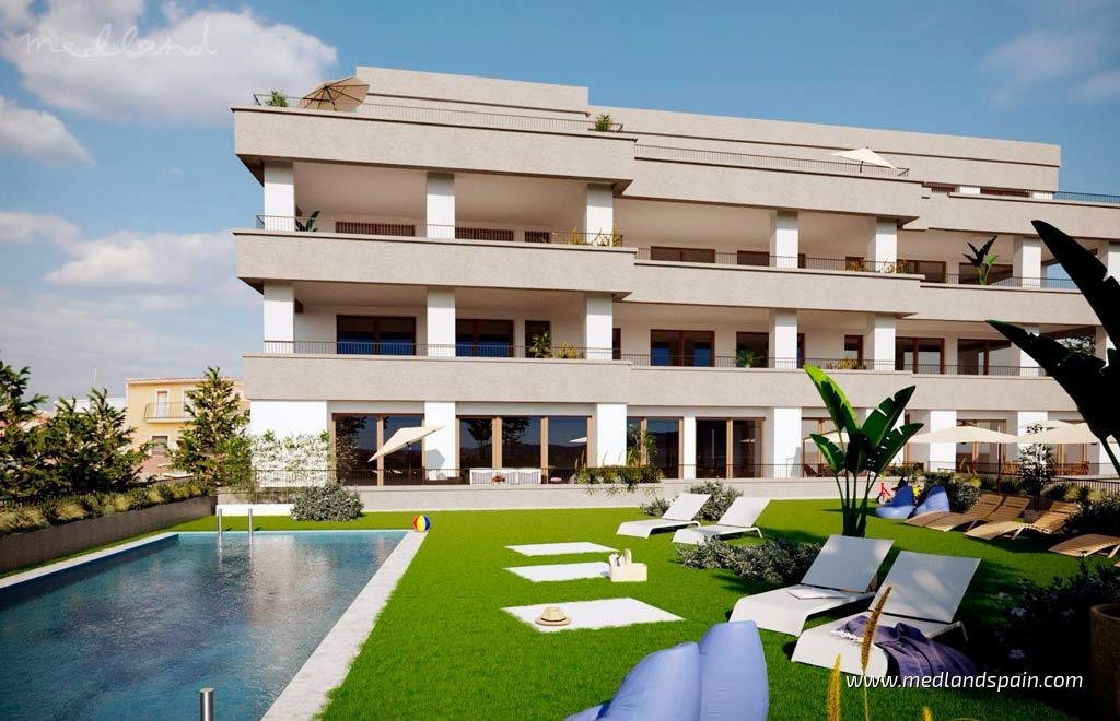 Nowoczesny apartament z basenem i tarasem w Hondón de las Nieves Hiszpania, Hondón de las Nieves  90m2 Foto 1