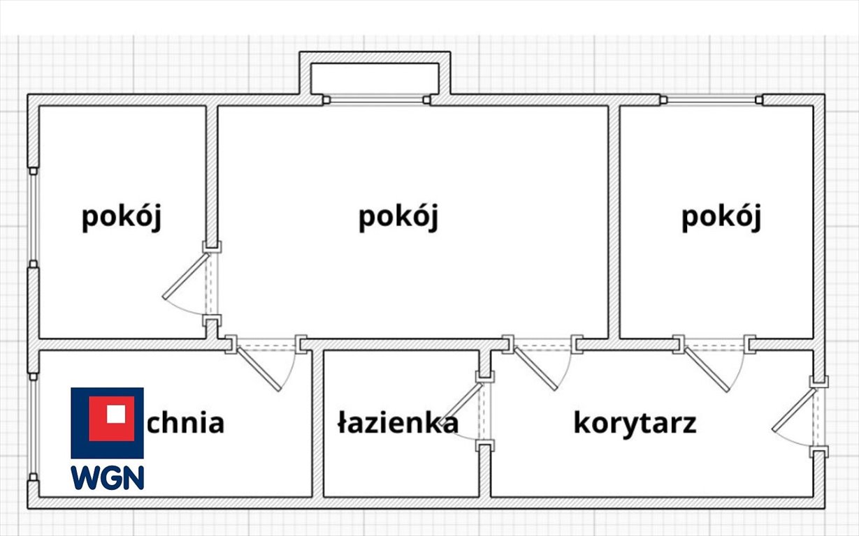 Mieszkanie dwupokojowe na sprzedaż Giżycko, Olsztyńska  48m2 Foto 3