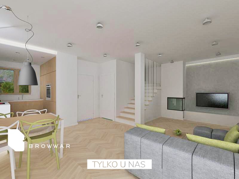 Zapraszam do obejrzenia energooszczędnego domu bliźniaczego 125 m² z funkcjami smart Poznań, Smochowice, Sianowska  125m2 Foto 1