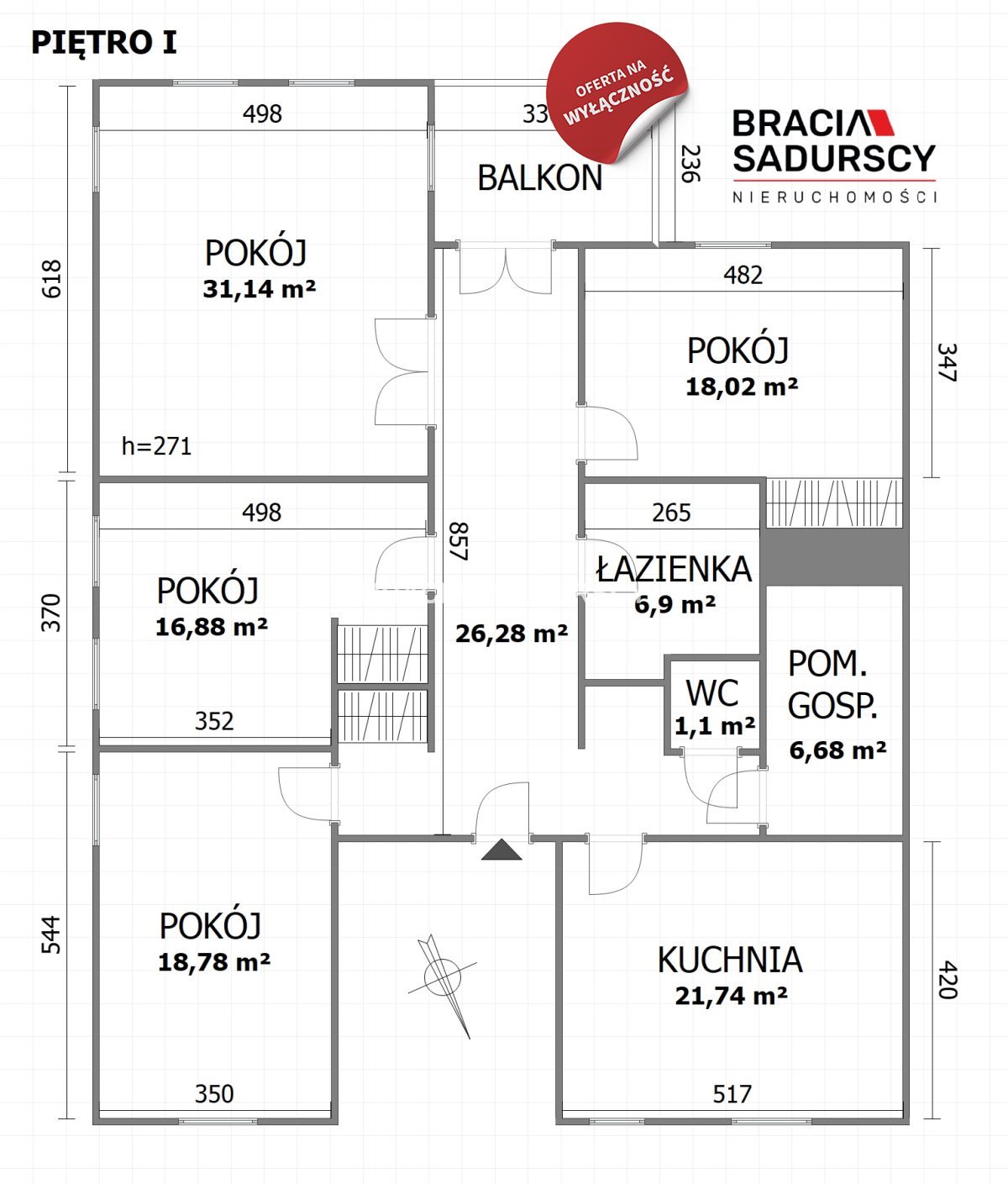 Mieszkanie czteropokojowe  na sprzedaż Kraków, Zwierzyniec, Salwator, św.Bronisławy  143m2 Foto 3