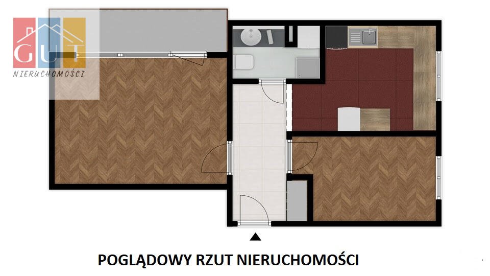 Mieszkanie dwupokojowe na sprzedaż Olsztyn, Antoniego Małeckiego  42m2 Foto 7