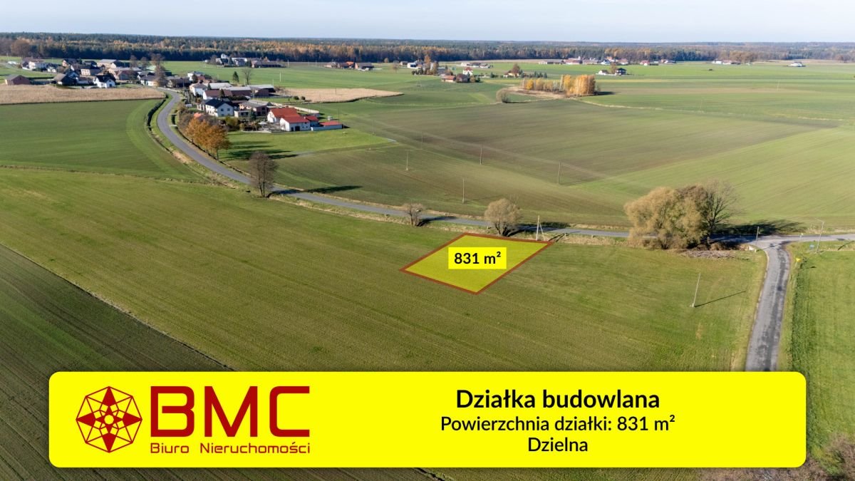 Do sprzedania działka 831 m² w Dzielnej z warunkami zabudowy Dzielna, Asfaltowa  831m2 Foto 1