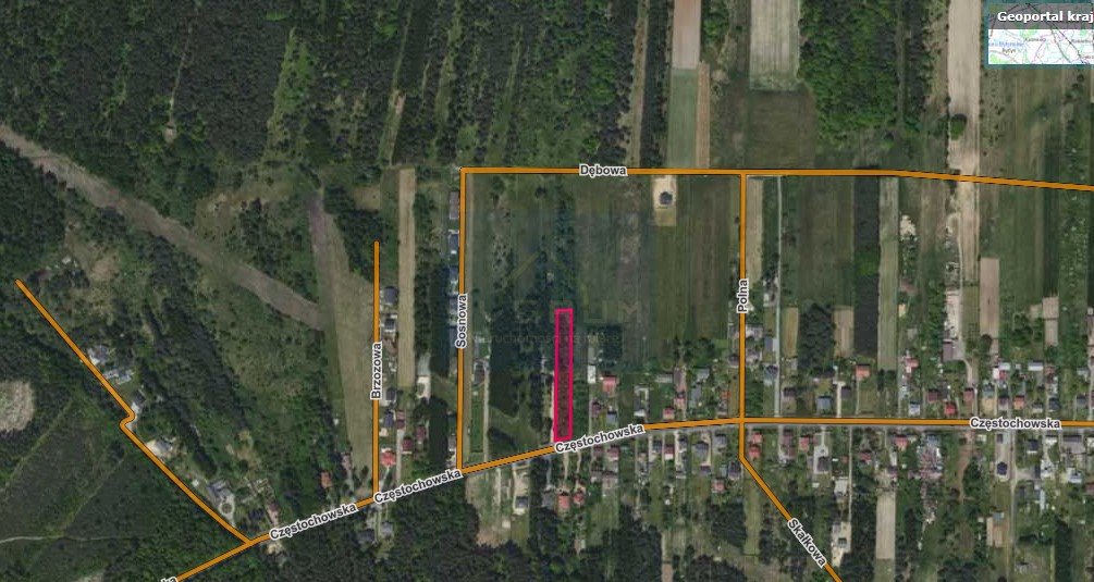 Działka 2871 m² z mediami, blisko Częstochowy i zamku Srocko  2 871m2 Foto 1