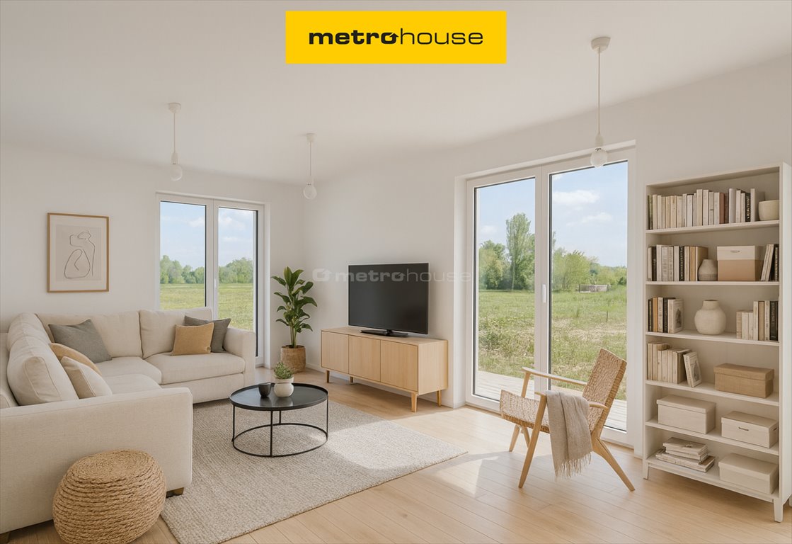 Nowoczesny dom w zielonej dolinie rzeki Miazgi, 109 m² Łódź, Widzew, Gajcego  109m2 Foto 1