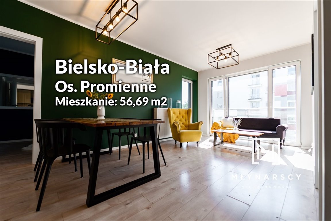 Mieszkanie trzypokojowe na sprzedaż Bielsko-Biała, Wapienica  57m2 Foto 1