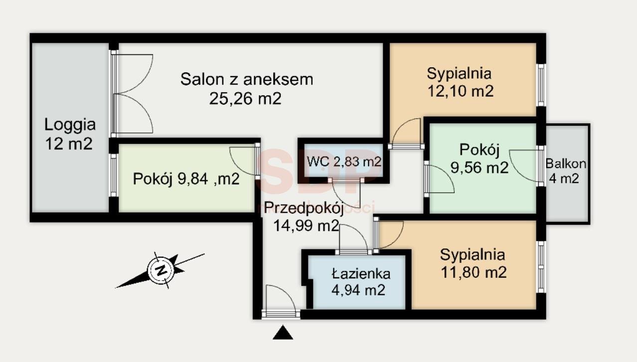 Mieszkanie na sprzedaż Wrocław, Krzyki, Krzyki, Braterska  91m2 Foto 2