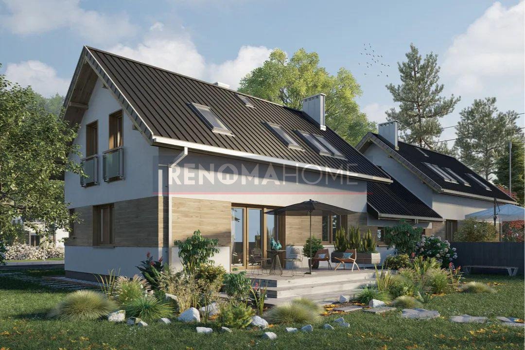 Nowoczesny bliźniak 5 pokoi, garaż, ogrzewanie podłogowe Milikowice  158m2 Foto 1