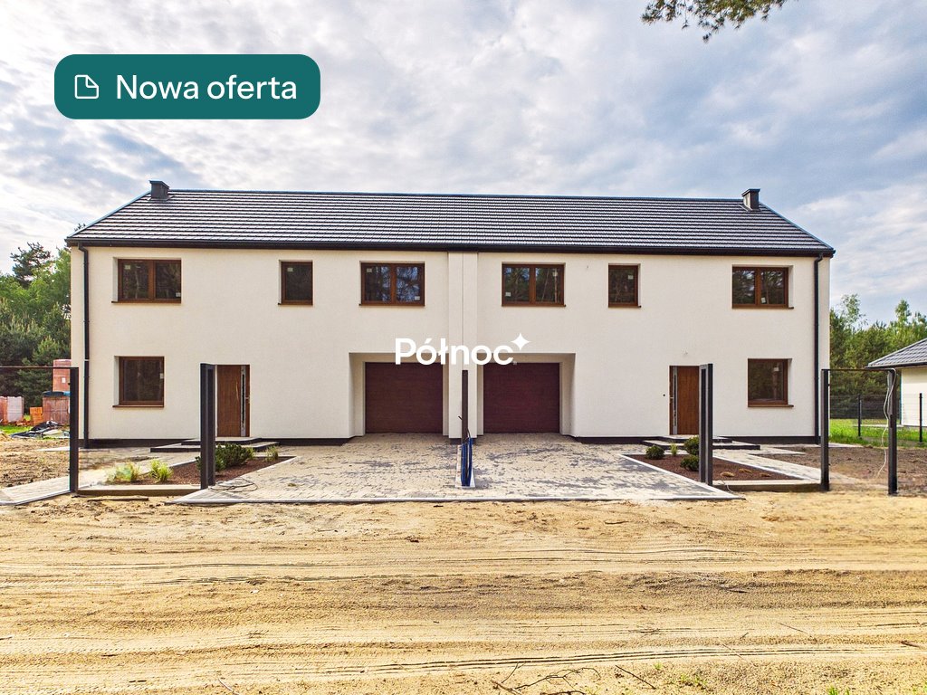 Nowoczesny dom bliźniak z lasem, 5 pokoi, garaż, 2025 Karolew  130m2 Foto 1