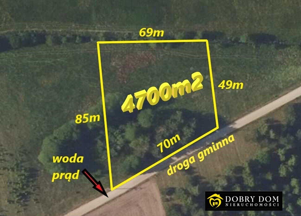 Działka 4700 m² pod dom i inwestycję w Ciełuszkach - polecam! Ciełuszki  4 700m2 Foto 1