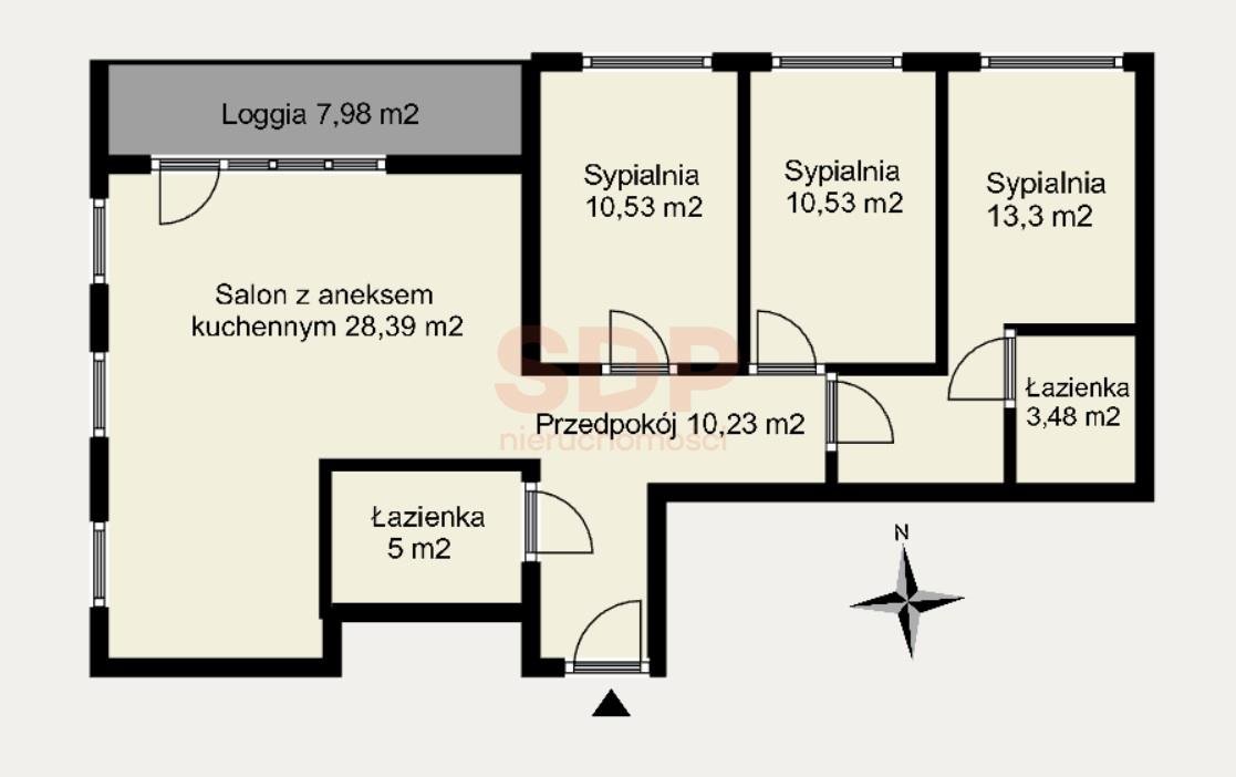 Mieszkanie czteropokojowe  na sprzedaż Wrocław, Śródmieście, Kleczków, Wybrzeże Conrada - Korzeniowskiego  81m2 Foto 3