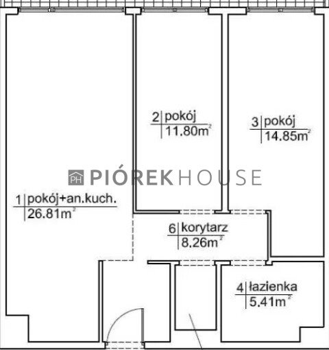 Mieszkanie trzypokojowe na sprzedaż Warszawa, Wilanów, Prymasa Augusta Hlonda  70m2 Foto 7